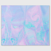 pastel paarse blauwe blauwgroen abstracte achtergr cadeaupapier (Vlak)