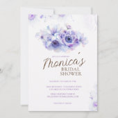 Pastel paarse bloesems Vrijgezellenfeest Kaart (Voorkant)
