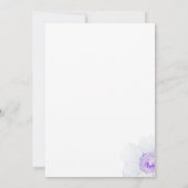 Pastel paarse bloesems Vrijgezellenfeest Kaart (Achterkant)