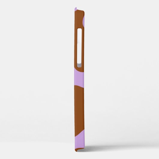 pastel paarse bruine koe Case-Mate iPhone case (Achterkant / Links)