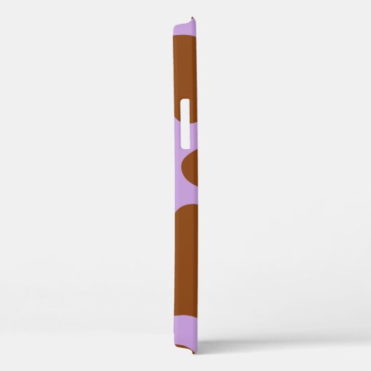 pastel paarse bruine koe Case-Mate iPhone case (Achterkant / Rechts)