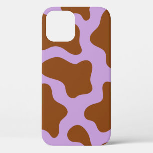 pastel paarse bruine koe Case-Mate iPhone case