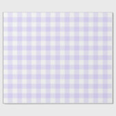 Pastel Paarse Buffalo Check Cadeaupapier (Vlak)