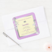  Pastel Paarse Cream Product Labels Zilver (Envelop)