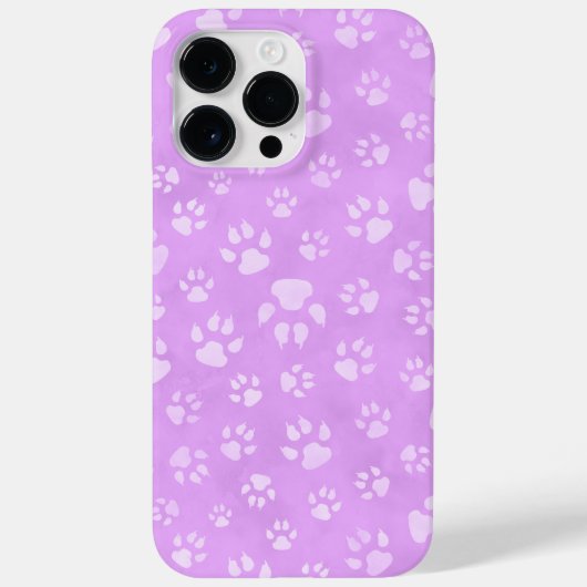 PASTEL PAARSE DOG PAWS Case-Mate iPhone CASE (Achterkant)