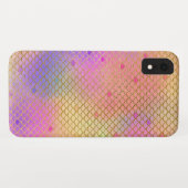 Pastel Paarse en Oranje Zeemeermin Schalen Patroon Case-Mate iPhone Case (Achterkant (horizontaal))