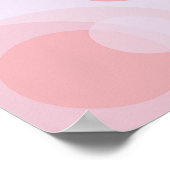 Pastel Paarse en roze Mid Century Abstract Poster (Hoek)