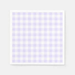 Pastel Paarse en Witte Gingham Servet