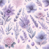 Pastel Paarse esthetische lavendelbloem Sticker (Voorkant)