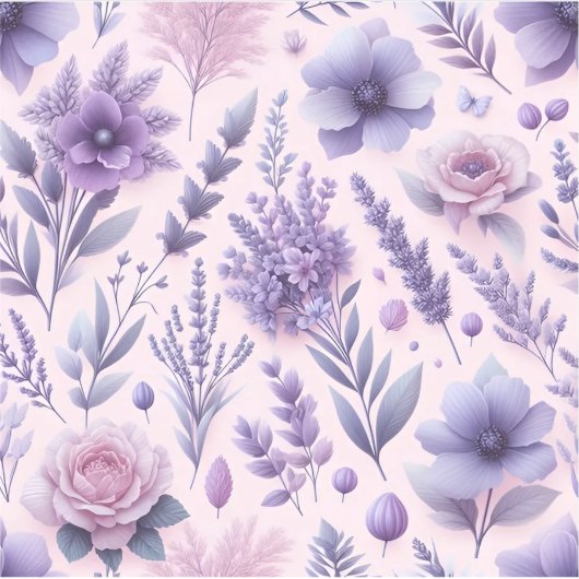 Pastel Paarse esthetische lavendelbloem Sticker (Voorkant)