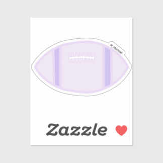 Pastel Paarse Football Sticker