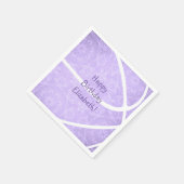  pastel paarse girale basketbal servet (Hoek)