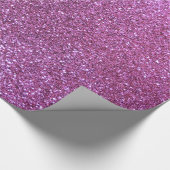 Pastel paarse glitter cadeaupapier (Hoek)