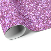 Pastel paarse glitter cadeaupapier (Rol Hoek)