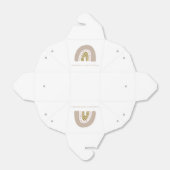 Pastel Paarse Gouden Waterverf Regenboog Verjaarda Bedankdoosjes (Uitgevouwen)