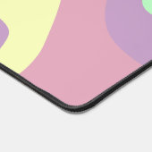 Pastel Paarse Groene Abstracte Lijnen Patroon Slog Bureaumat (Hoek)