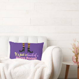 Pastel Paarse Hocus Pocus Halloween Heksenpoot Kussen