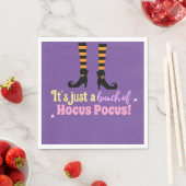 Pastel Paarse Hocus Pocus Halloween Heksenpoot Servet (Insitu)