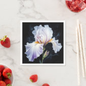 Pastel Paarse Iris Blossom Servet (Insitu)