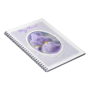 Pastel Paarse Iris-laptop Notitieboek