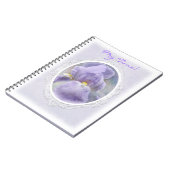 Pastel Paarse Iris-laptop Notitieboek (Linkerzijde)