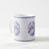 Pastel Paarse Iris Moederdag Mok (Voorkant links)