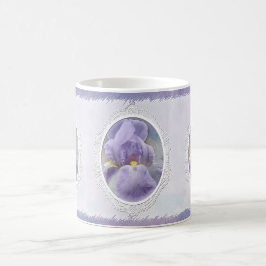 Pastel Paarse Iris Moederdag Mok (Center)
