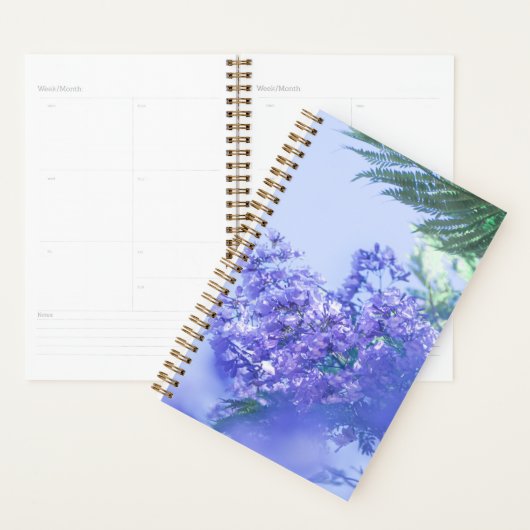 Pastel Paarse Jacaranda Tree Flowers Planner (Display)