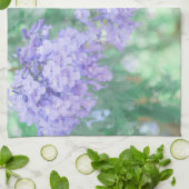 Pastel Paarse Jacaranda Tree Flowers Theedoek (Gevouwen)