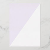 Pastel Paarse kleur Block Sweet 16 Verjaardagsfees Folie Uitnodiging (Achterkant)