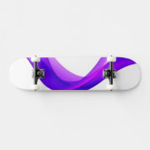 Pastel paarse kleur persoonlijk skateboard (Horizontaal)