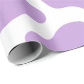 pastel paarse koe print kawaii cadeaupapier (Rol Hoek)