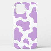 pastel paarse koe print kawaii Case-Mate iPhone case (Achterkant)
