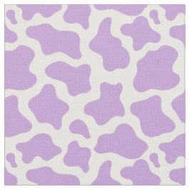 pastel paarse koe print kawaii stof