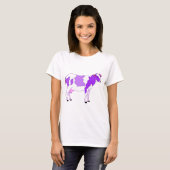 Pastel Paarse koe T-shirt (Voorkant volledig)