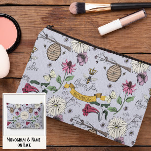 Pastel Paarse Koningin Bee & Gouden Kroon Beste Ma Etui