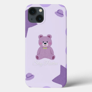 Pastel Paarse Kosmische Teddydbeer iPhone 13 Hoesj Case-Mate iPhone Case