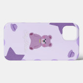 Pastel Paarse Kosmische Teddydbeer iPhone 13 Hoesj Case-Mate iPhone Case (Achterkant (horizontaal))