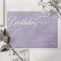 Pastel Paarse Lavendel Eenvoudige Kalligrafie Verj