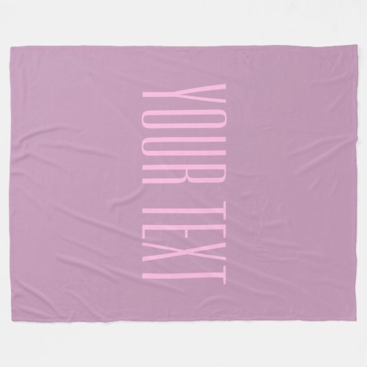 Pastel Paarse & Lichtroze | Moderne bewerkbare tek Fleece Deken (Voorkant (Horizontaal))