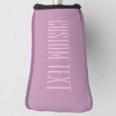 Pastel Paarse & Lichtroze | Moderne bewerkbare tek Golfheadcover (Draai 90)
