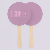 Pastel Paarse & Lichtroze | Moderne bewerkbare tek Handwaaier