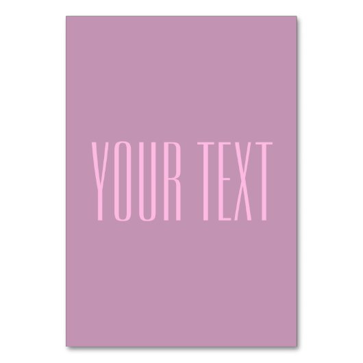 Pastel Paarse & Lichtroze | Moderne bewerkbare tek Kaart (Voorkant)