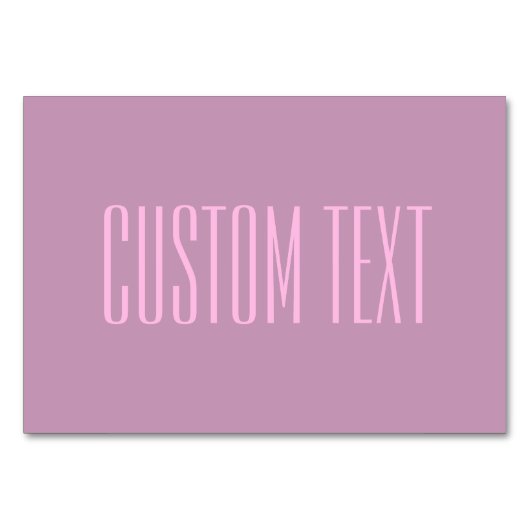 Pastel Paarse & Lichtroze | Moderne bewerkbare tek Kaart (Voorkant)