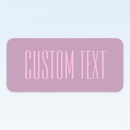 Pastel Paarse & Lichtroze | Moderne bewerkbare tek Labels