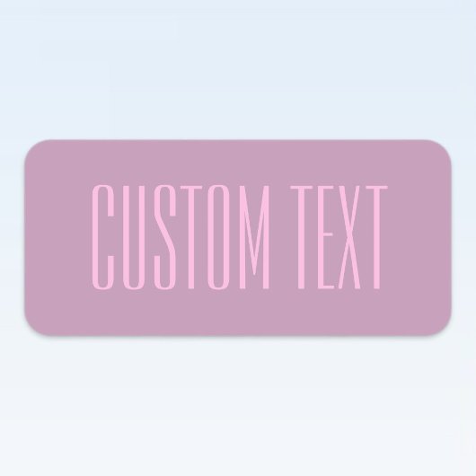 Pastel Paarse & Lichtroze | Moderne bewerkbare tek Labels