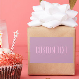 Pastel Paarse & Lichtroze | Moderne bewerkbare tek Rechthoekige Sticker