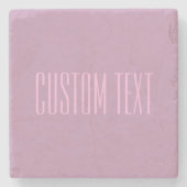 Pastel Paarse & Lichtroze | Moderne bewerkbare tek Stenen Onderzetter (Voorkant)