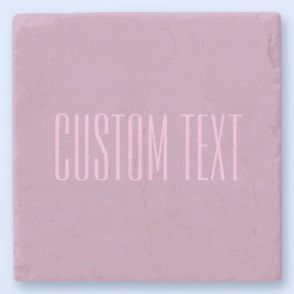 Pastel Paarse & Lichtroze | Moderne bewerkbare tek Stenen Onderzetter