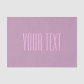 Pastel Paarse & Lichtroze | Moderne bewerkbare tek Tissuepapier (Voorkant)